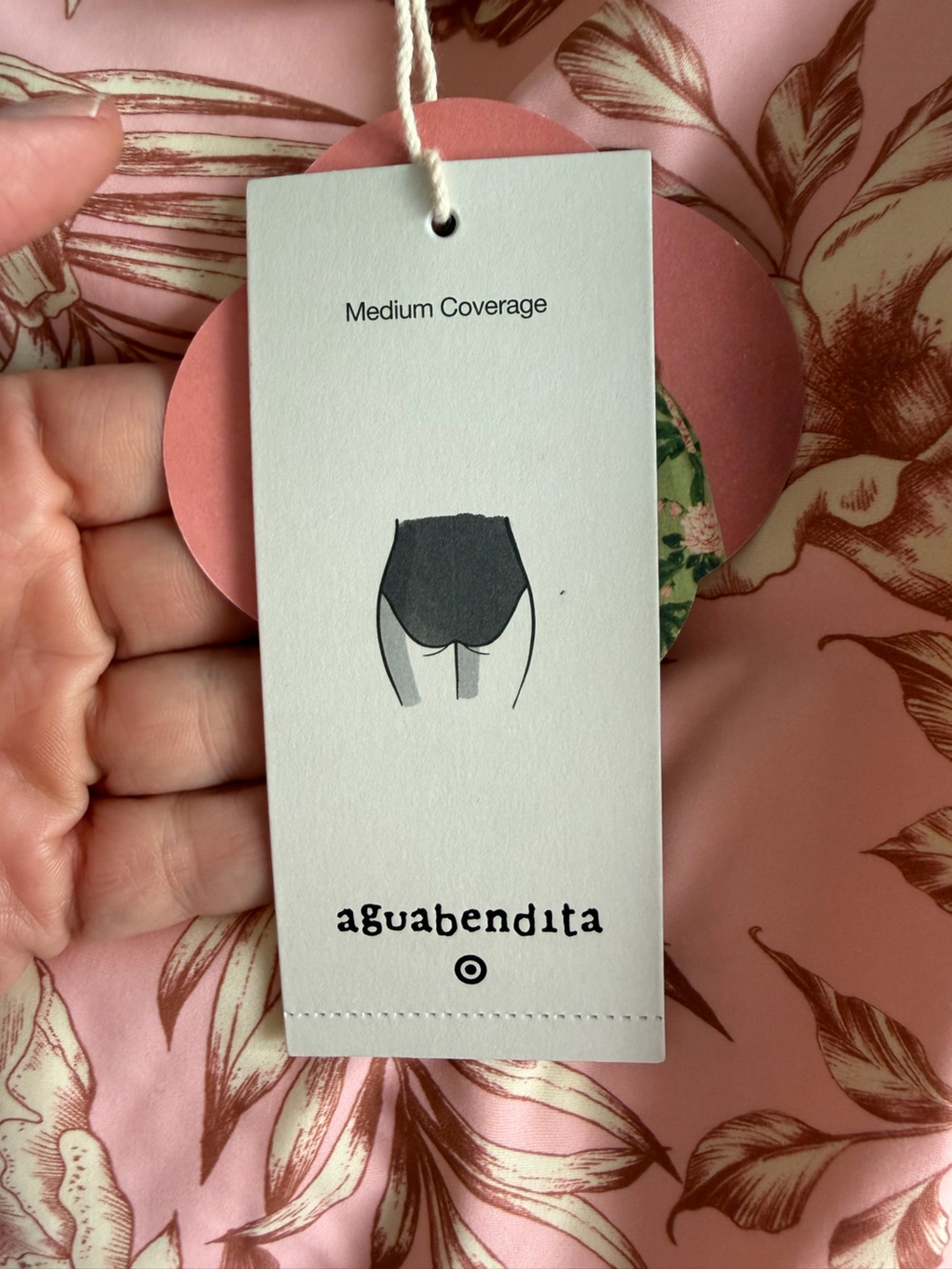 Agua Bendita x Target Floral One Piece Swimsuit Large NWT Pink Tropical Ruched - Picture 6 of 9